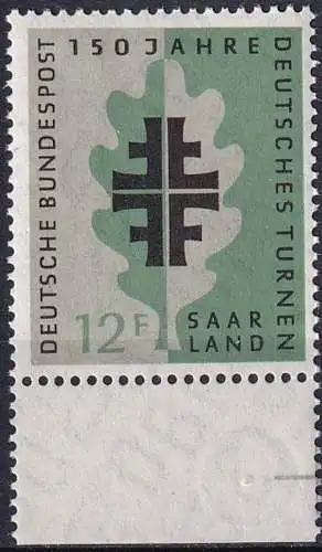 SAARLAND 1958 Mi-Nr. 437 ** MNH