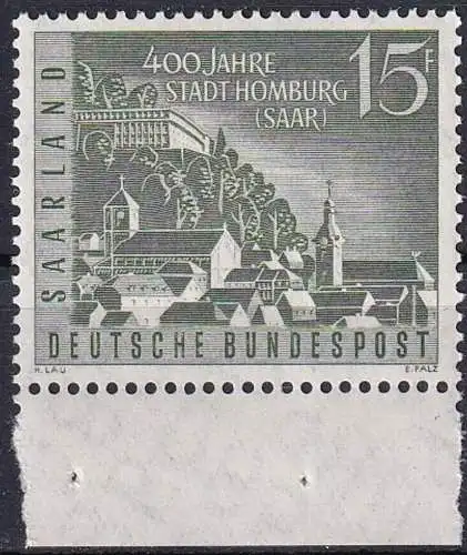 SAARLAND 1958 Mi-Nr. 436 ** MNH