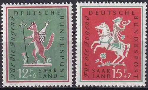 SAARLAND 1958 Mi-Nr. 433/34 ** MNH