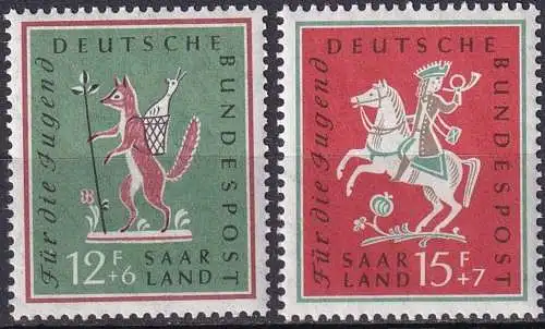SAARLAND 1958 Mi-Nr. 433/34 ** MNH