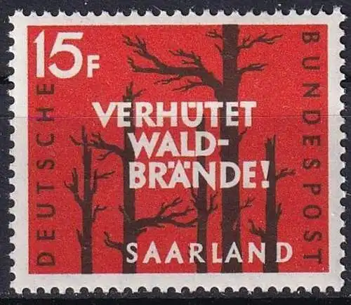 SAARLAND 1958 Mi-Nr. 431 ** MNH