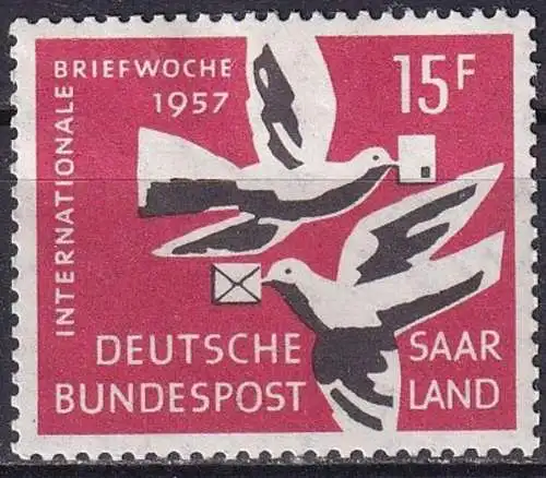 SAARLAND 1957 Mi-Nr. 408 ** MNH
