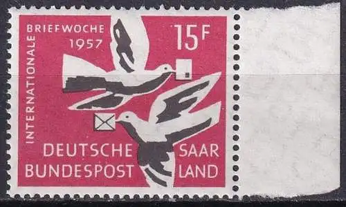 SAARLAND 1957 Mi-Nr. 408 ** MNH