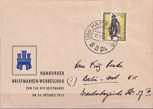 BERLIN 1955 Mi-Nr. 131 Brief