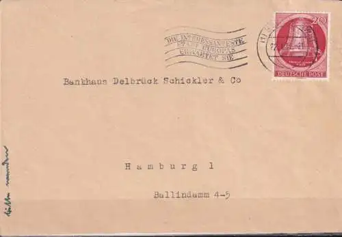 BERLIN 1951 Mi-Nr. 84 Brief
