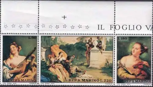 SAN MARINO 1970 Mi-Nr. 959/61 ** MNH