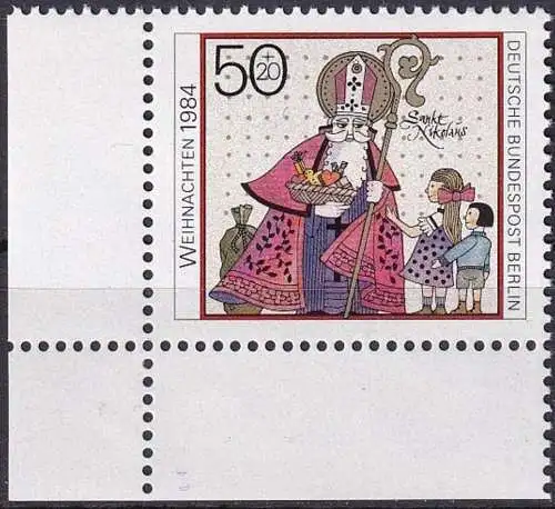 BERLIN 1984 Mi-Nr. 729 ** MNH Eckrand