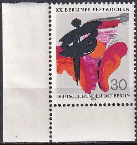 BERLIN 1970 Mi-Nr. 372 ** MNH Eckrand