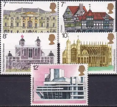 GROSSBRITANNIEN 1975 Mi-Nr. 673/77 ** MNH