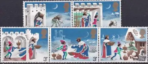 GROSSBRITANNIEN 1973 Mi-Nr. 639/43 ** MNH