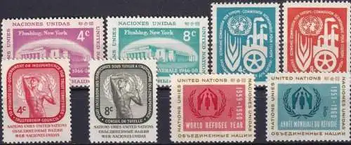 UNO NEW YORK 1959 Mi-Nr. 76-83 kompletter Jahrgang/complete year set ** MNH