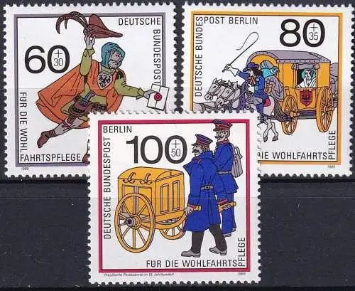 BERLIN 1989 Mi-Nr. 852/54 ** MNH