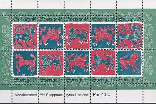 SCHWEDEN 1974 Mi-Nr. Block 6 ** MNH