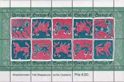 SCHWEDEN 1974 Mi-Nr. Block 6 ** MNH