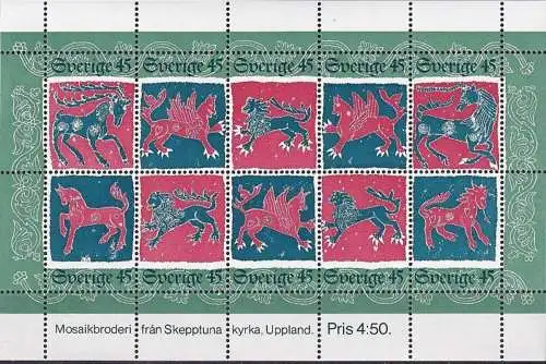 SCHWEDEN 1974 Mi-Nr. Block 6 ** MNH