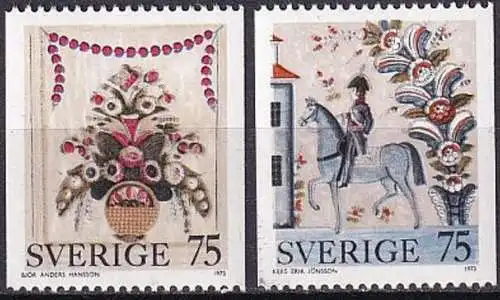 SCHWEDEN 1973 Mi-Nr. 830/31 ** MNH