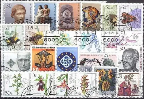 BERLIN 1984 Mi-Nr. 708-729 o used kompletter Jahrgang - aus Abo