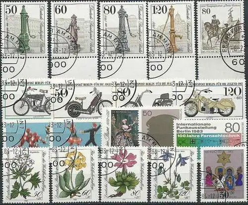 BERLIN 1983 Mi-Nr. 689-707 o used kompletter Jahrgang - aus Abo