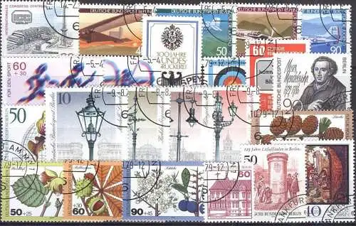 BERLIN 1979 Mi-Nr. 591-613 o used kompletter Jahrgang - aus Abo