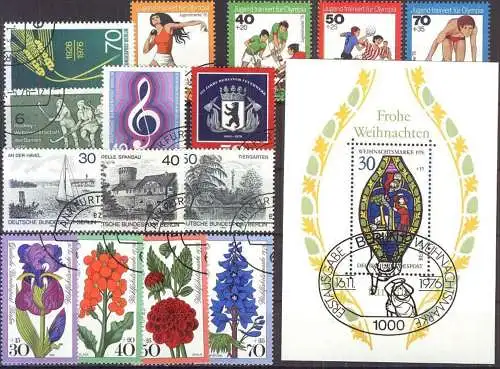 BERLIN 1976 Mi-Nr. 516-531 o used kompletter Jahrgang - aus Abo