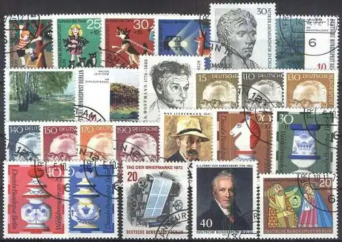 BERLIN 1972 Mi-Nr. 418-441 o used kompletter Jahrgang - aus Abo