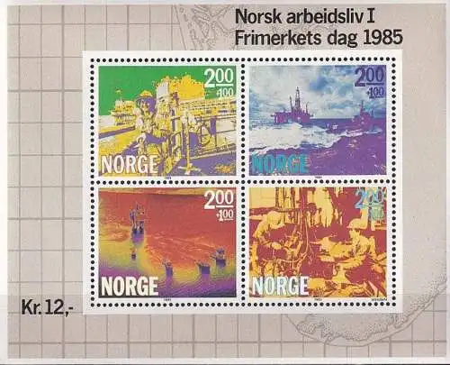 NORWEGEN 1985 Mi-Nr. Block 5 ** MNH