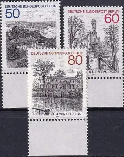 BERLIN 1982 Mi-Nr. 685/87 ** MNH