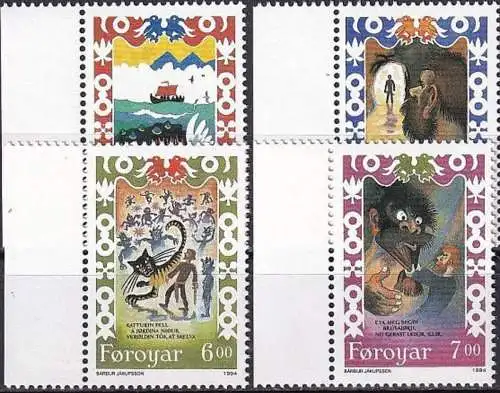 FÄRÖER 1994 Mi-Nr. 266/69 ** MNH