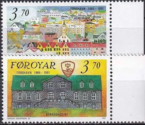 FÄRÖER 1991 Mi-Nr. 217/18 ** MNH