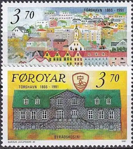 FÄRÖER 1991 Mi-Nr. 217/18 ** MNH