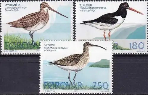 FÄRÖER 1977 Mi-Nr. 28/30 ** MNH