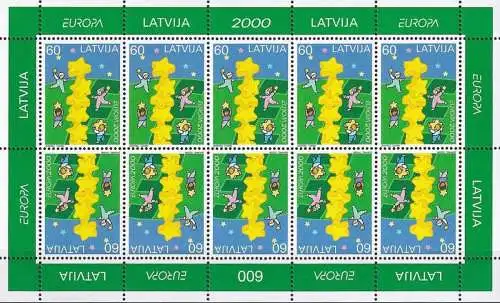 LETTLAND 2000 Mi-Nr. 519 Kleinbogen ** MNH