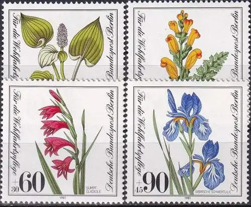 BERLIN 1981 Mi-Nr. 650/53 ** MNH