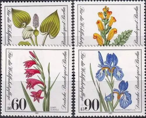 BERLIN 1981 Mi-Nr. 650/53 ** MNH