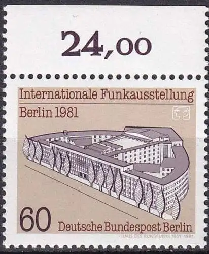 BERLIN 1981 Mi-Nr. 649 ** MNH