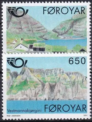 FÄRÖER 1991 Mi-Nr. 219/20 ** MNH