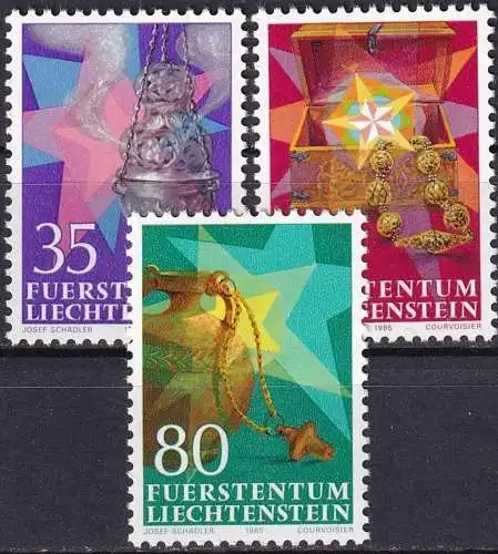 LIECHTENSTEIN 1985 Mi-Nr. 884/86 ** MNH