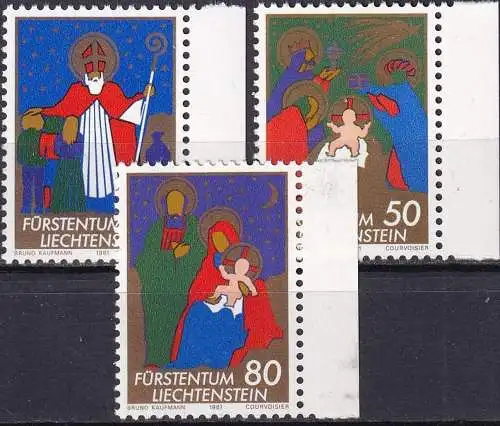 LIECHTENSTEIN 1982 Mi-Nr. 788/90 ** MNH