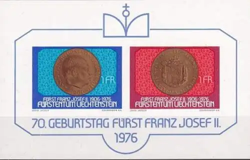 LIECHTENSTEIN 1976 Mi-Nr. Block 10 ** MNH