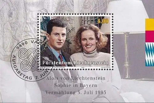 LIECHTENSTEIN 1993 Mi-Nr. Block 15 o used - aus Abo