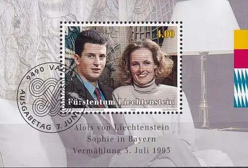 LIECHTENSTEIN 1993 Mi-Nr. Block 15 o used - aus Abo