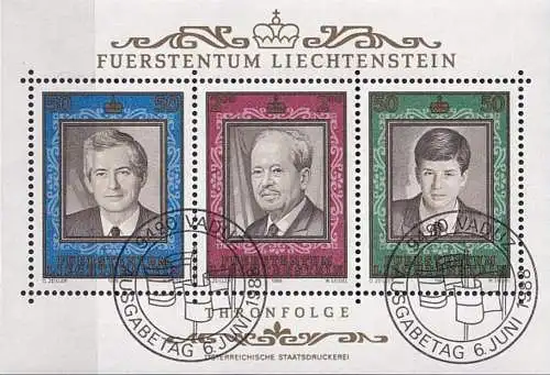 LIECHTENSTEIN 1988 Mi-Nr. Block 13 o used - aus Abo