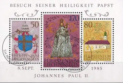 LIECHTENSTEIN 1985 Mi-Nr. Block 12 o used - aus Abo