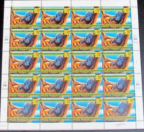 UNO GENF 1998 Mi-Nr. 346 Kleinbogen ** MNH