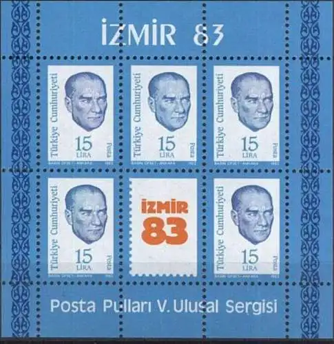 TÜRKEI 1983 Mi-Nr. Block 23 ** MNH