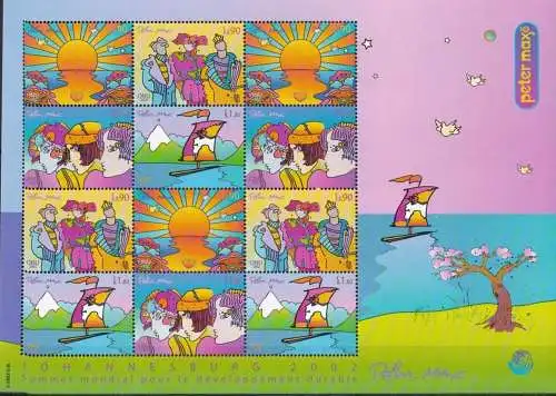 UNO GENF 2002 Mi-Nr. 444/47 Kleinbogen ** MNH