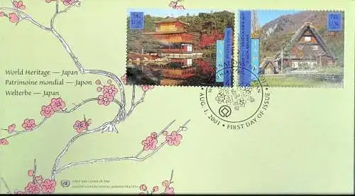 UNO NEW YORK 2001 Mi-Nr. 872/73 FDC