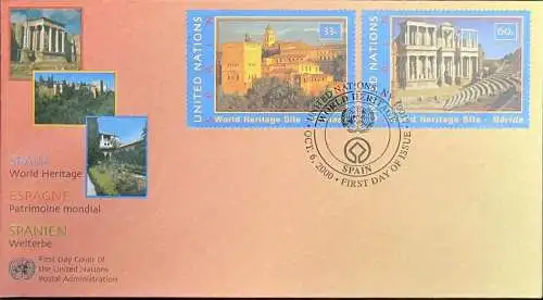 UNO NEW YORK 2000 Mi-Nr. 846/47 FDC