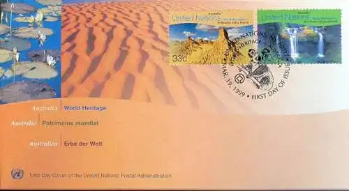 UNO NEW YORK 1999 Mi-Nr. 807/08 FDC