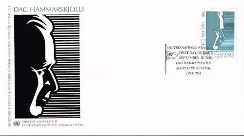 UNO NEW YORK 2001 Mi-Nr. 880 FDC